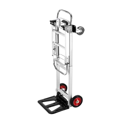 Carretilla de Mano Plegable, Carrito Equipaje Compacto Que Ahorra Espacio con Ruedas, Resistente for mudanzas, Transporte Oficina, Viajes