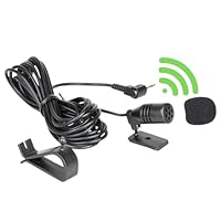 3,5 MM Mikrofon Externes Auto Mikrofon, Kompatibel mit Sony Boss JVC Kenwood Jensen Alpine Mic, für Fahrzeug Haupteinheit DVD GPS Bluetooth Audio Radio Stereo, 3m Kabel, Plug and Play