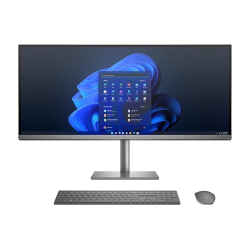 Image of HP Envy All-in-One PC 12th Gen Intel Core i7 34inch (86.36cm) WUHD 16GB RAM, 1TB SSD, Nvidia GeForce RTX 3050 4GB Graphics, (Win 11 Home, MSO 21, Turbo Silver, 11.05 Kg) 34-c1687in