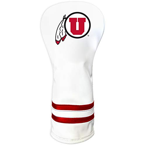 Team Golf NCAA Utah Utes White Vintage Fairway Head Cover