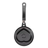 Mini sartén antiadherente para huevos, olla de desayuno coreana, molde de tortilla de bricolaje, forma de corazón de amor, resistente a los arañazos, fácil de limpiar, tamaño compacto para desayunos