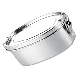 KAHDGSS Almacenamiento de Alimentos de Acero Inoxidable con diseño Apto para Horno, portátil para cocinar, preparación de Comidas y picnics, Utensilios de Cocina para Horno
