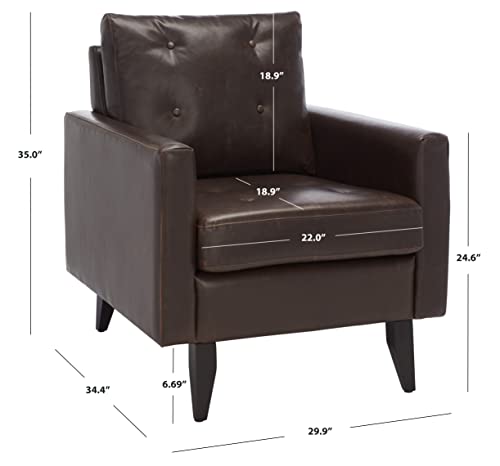 Sillón Caleb Club Plegable Marrón miniatura 3