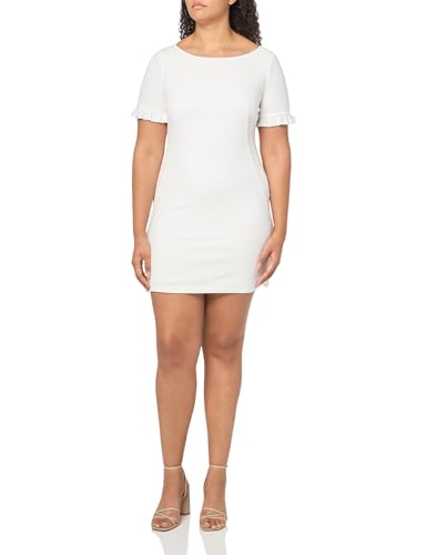 Image of Tommy Hilfiger Women's Pleated Short Sleeve Scuba Dress