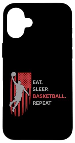 �H�ׂ�B�Q��B�o�X�P�b�g�{�[���B���s�[�g�B���ō����W�����v����I�� �X�}�z�P�[�X iPhone 16 Plus �p