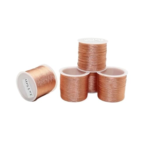 8/15M Length Copper Welding Wire Desoldering Braid Tape Welding Point Solder Soldering Tool of Electronic PCB Circuit Board(3mm X 15M)