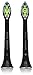 Philips Sonicare DiamondClean replacement toothbrush heads, HX6062/94, Black 2 count