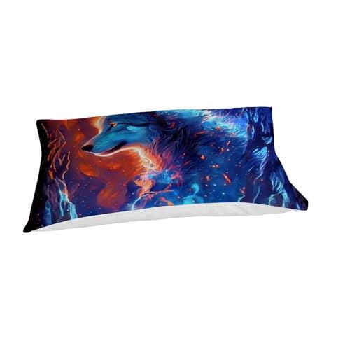 Parure de lit loup imprimé 3D haute définition en microfine 135x200 - 7