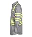 TICOMELA FR Shirts for Men High Visibility/Hi Vis Flame Resistant/Fire Retardant Shirt 6.5oz Light Gray Men's Welding Shirts
