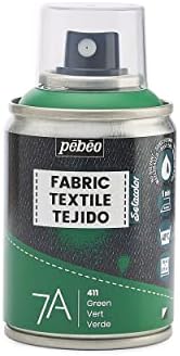 Pebeo - Fabric Paint Spray for Textiles 7A Spray - Natural and synthetic fabrics - Water-based Permanent Fabric Dye Machine-Washable - Spray Paint for textile design - White, 100 ml (Pack of 1)