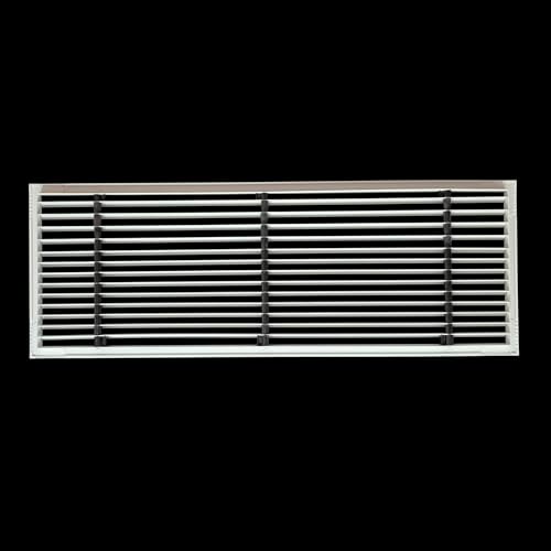 Image of Premium Central air Conditioning Grille- Linear Bar Grilles - Aluminium Powder Coated Grill, Ventilation Grill, Home Grill, ac Jali, Grill for Wall, Sidewall and Ceiling (24 inch * 8 inch)