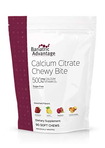 Bariatric Advantage - Calcium Citrate Chewy Bites 500mg (Assorted Fruit)