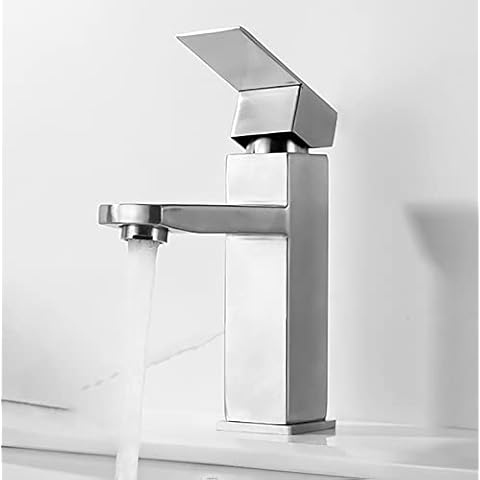 Grifo de lavabo LUFORE de acero inoxidable con diseño moderno Cover