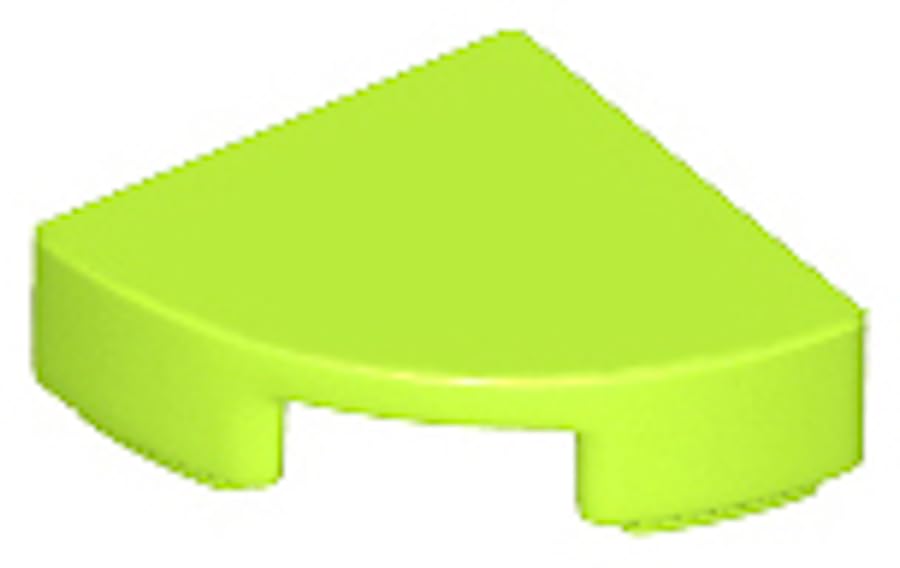 LEGO Tile, Round Quarter Circle 1 x 1, Part 25269 (Lime, 10, Bricks) โ image 1