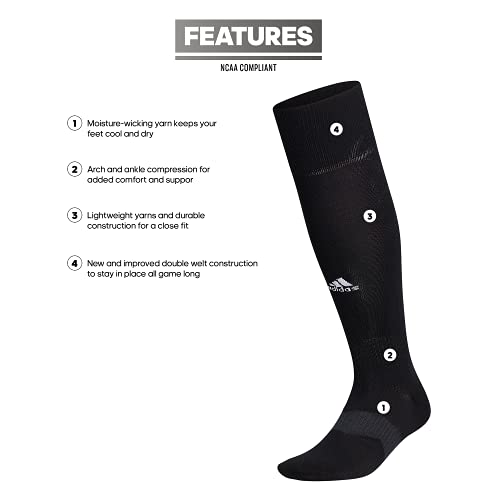 Adidas Womens Metro 5 Soccer (1-Pair) Otc Sock Team, Black/Night Grey/White, Large Us #TOP1