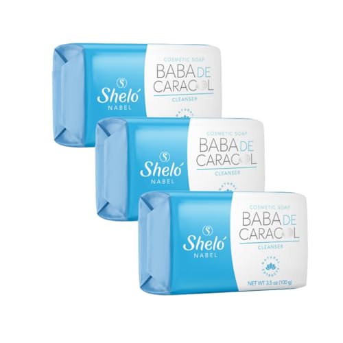 Sheló NABEL Snail Mucus Facial & Body Soap – Hydrating Bar with Glycerin, Jojoba Oil & Marine...