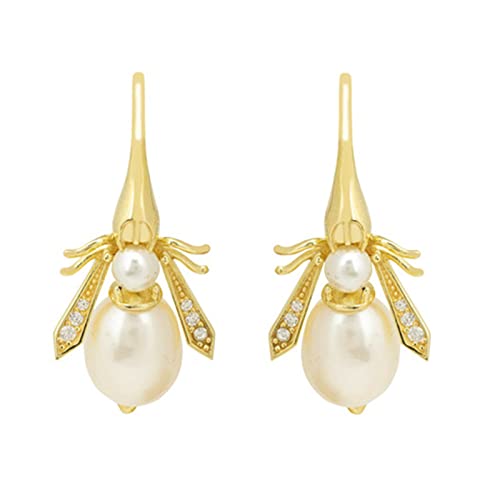 Boucles d'oreilles pendantes en or plaqué 14 carats et zirconium cubique haut de gamme