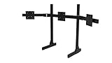 Punto bullet_ Trakracer TR8020 - Soporte triple para monitor (aluminio, montaje VESA para monitor de hasta 45 pulgadas, perfil de monitor de 1200 mm, videojuego), color negro
