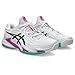 ASICS Men's Court FlyteFoam 3 Tennis Shoes, 10.5, White/Digital Sakura