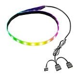 38 cm de longueur : cette barre lumineuse pour boîtier d'ordinateur mesure environ 40 cm de long. Le câble d'alimentation de 500 mm de long répond aux exigences de câblage des boîtiers grands, moyens et petits.