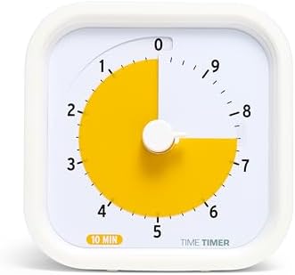 10 Minute MOD Education Edition — Visual Timer with Desktop Software for Kids Classroom Learning, Productivity Timer, Study Tool and Office Meetings with Silent Operation (10min)