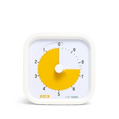 TIME Timer 10 Minute MOD Education Edition Visual Timer with Desktop Software for Kids Classroom Learning, Productivity Timer, Study Tool and Office Meetings with Silent Operation (10min)