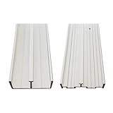3/4' X 4' Aluminum Sliding Door Track (4')
