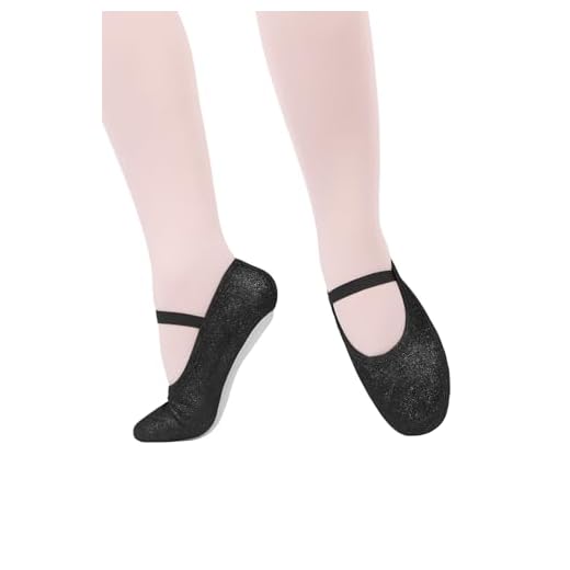 Sapatilha Meia-Ponta Glitter Infantil Só Dança IF22D, Preto, 26