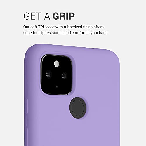 Kwmobile Case Compatible With Google Pixel 4A 5G Case - Tpu Silicone Phone Cover With Soft Finish - Violet Purple #TOP2