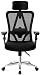 Ticova Ergonomic Office Chair with Adjustable Headrest, Armrest and Lumbar Support - High Back Mesh Office Chair with Thick Seat Cushion - Reclining Computer Desk Chair