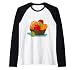 Corbeille à fruits cool avec de jolis fruits comme les pommes et les poires Manche Raglan