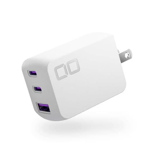 CIO NovaPort Trio II Fast GaN Charger Block (67W-2C1A-3Port, White)
