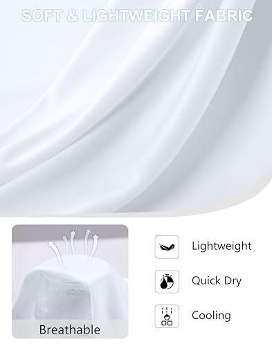 G Gradual Women\'s Workout Tank Tops Lightweight Sleeveless High Neck Athletic Shirts for Running Gym Tennis Pickleball, White, M - Thumbnail 5