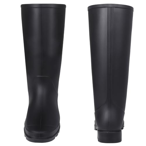 Asgard Women’s Tall Rain Boots Waterproof Knee High Rainboots Rubber Garden Boots4