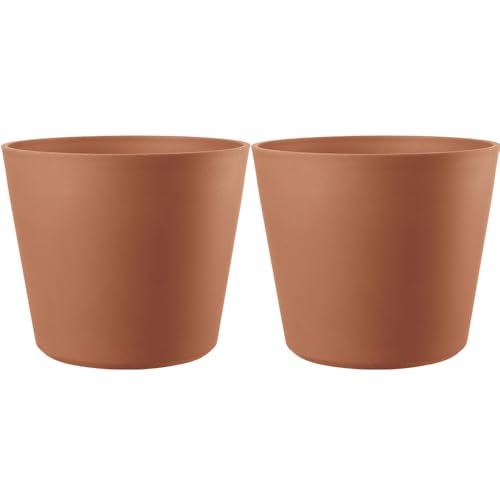 Deroma Origin Indoor/Outdoor Round Planters – 100% Post Consumer Recycled