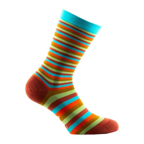 ACHILE - Mi-chaussette jersey 'Rainbow' Coton peigné - couleur - Multicolore - Pointure - 35-41