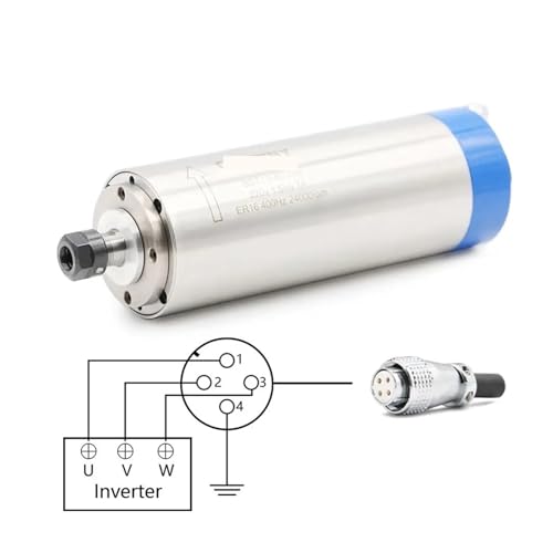 Moteur de broche refroidi par eau ER16 résistant aux vibrations CNC - 4