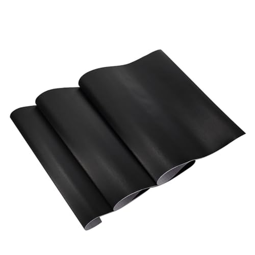Pegatina autoadhesiva para coche negra, película mate cepillada de 50×100 cm 2