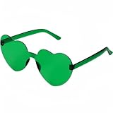 Virtue morals Heart Shaped Sunglasses for Women, Heart Glasses, Heart Sunglasses, Green