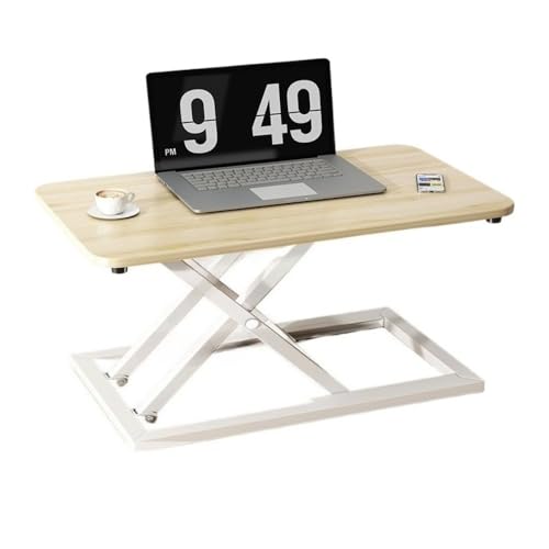 Nizzvlo ��� ���~�� �X�^���f�B���O�f�X�N �܏�݃��t�g�e�[�u�� PC�f�X�N ���������� �K�X�����~���e�[�u�� �É� ���~���f�X�N ���@�\ �g���s�v �ω׏d15kg �I�t�B�X���[�N �ݑ�Ζ� �ݑ�[�N (���񂵂傭�F) [���s�A���i]