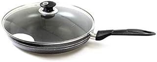 Nonstick Frying Pan Cookware Pan Frypan Saucepan Kitchen Cooking Fry Pan Induction Compatible with Glass Lid - 24cm, Frying Pan
