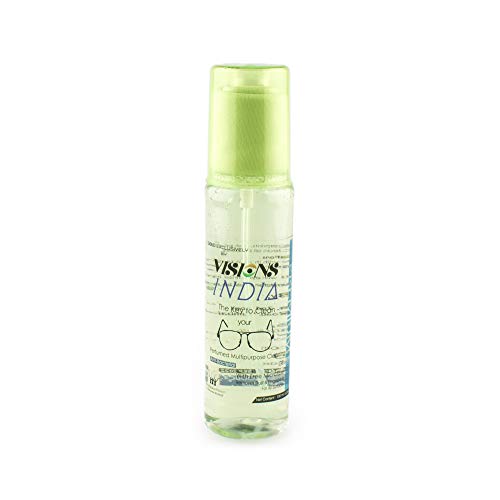 Image of AUGEN by VisionsIndia Premium Spectacles, Sunglasses, Laptop, PC, Camera Lens Cleaning Gel Spray Kit with Premium Microfiber Cloth (Green Apple, 100ml)