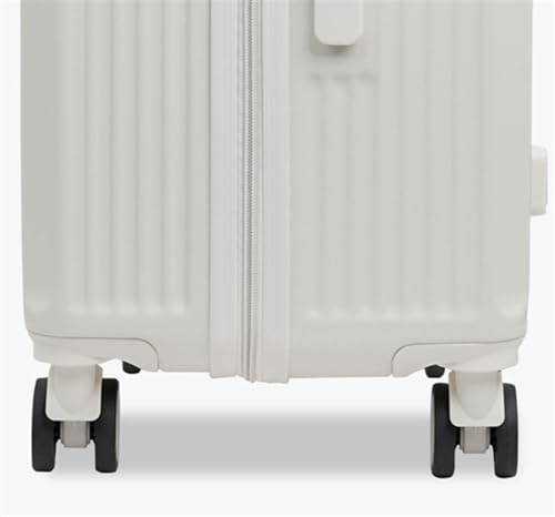 Durable Suitcase for Women Suitcsases With Cup Holder USB Spinner Wheels Hardside Luggage Carry On Luggage Retro Suit Case (Color : Blue, Size : 20inch)4