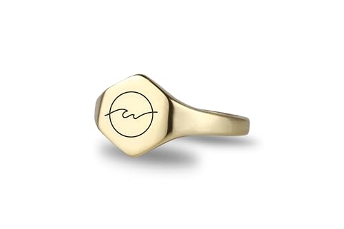Bague surfers avec vague gravée, l'accessoire idéal pour la plage