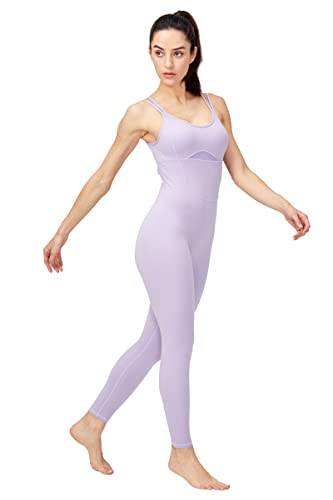 Image of LOVESOFT Workout Jumpsuits for Women Sleevesless Bodycon Backless Unitard