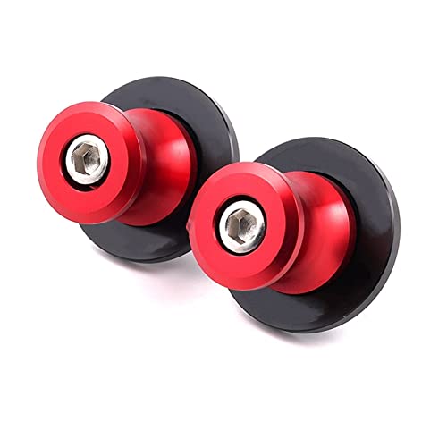 Bobines curseur bras oscillant Kawasaki Z650 Ninja 650 Z1000 diabolos support moto 8mm rouge