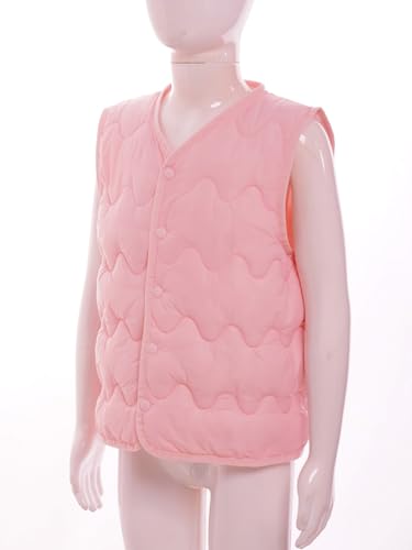 Linjinx Kids Boys Girls Warm Quilted Down Vest Lightweight Sleeveless Jacket Puffer Down Vest Waistcoat Outwear4