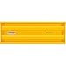 Global Industrial Steel Guard Rail, 3-Rib, 4'L, Yellow