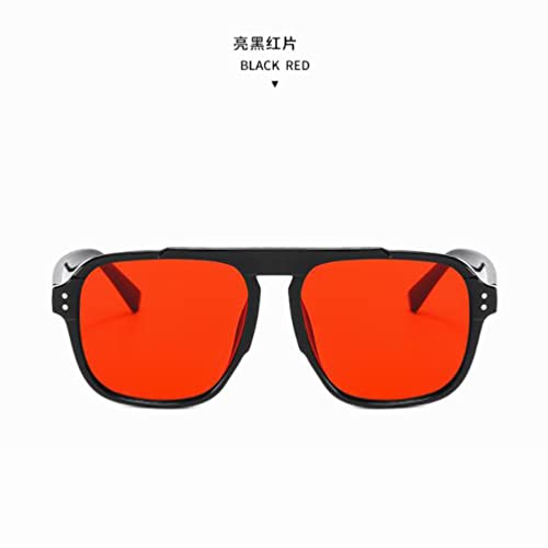 Retro Rectangular Sunglasses Anti-ultraviolet sunglasses personalized Single-beam Sunglasses3