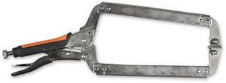 Hobart 770562 Long Locking C-Clamp Pliers with Rubber Grip